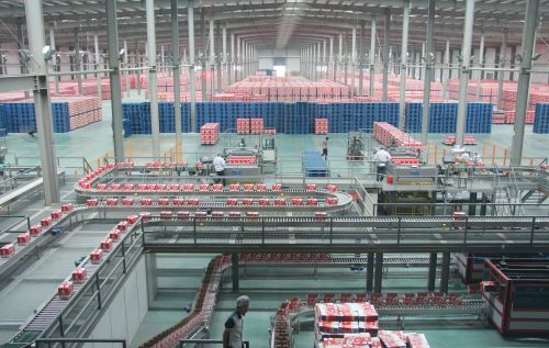 安徽银鹭食品有限公司生产线 。