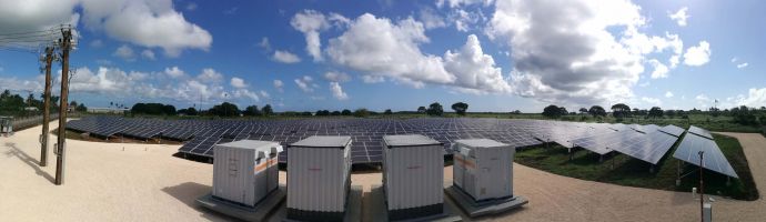 The Tonga photovoltaic power plant (Photo by China Singyes Solar Technologies HoldingsLimited)